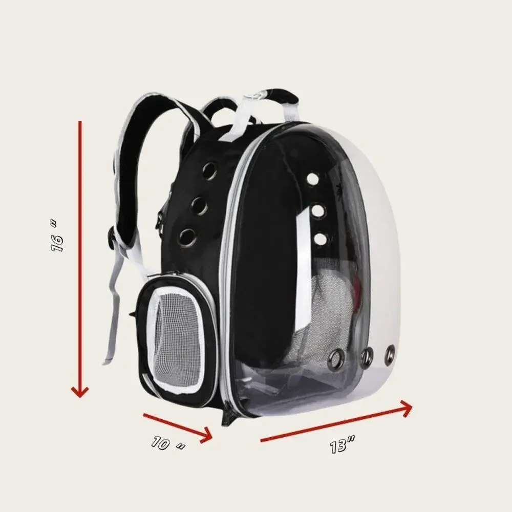 Pet Portable Carrier Backpack Space Capsule Travel Dog Cat Bag Transparent US